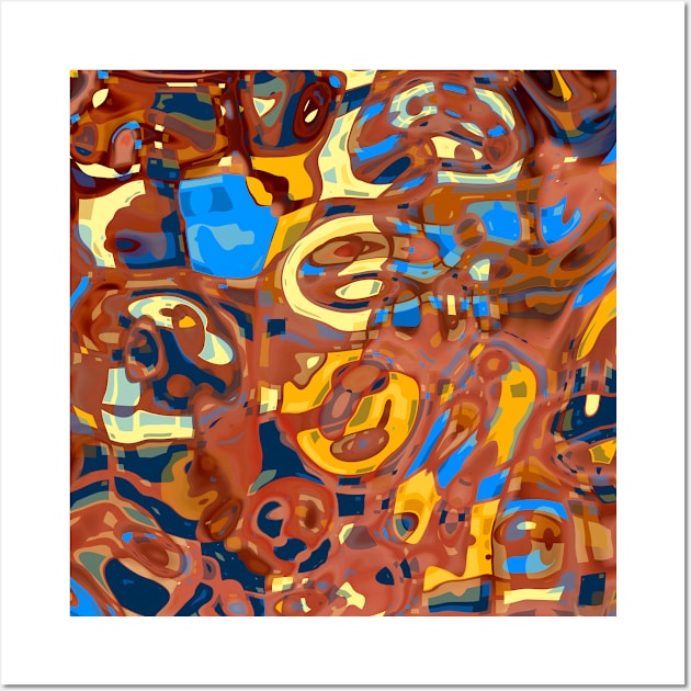 Funky Abstract Mash Up 8 Wall Art by Sahl King